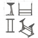 Станина стола для швейной машинки REXEL REX-4S